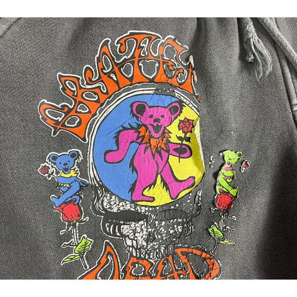 Grateful Dead Ripple Junction Fleece Sweat Shorts  Size S  Thrashed Band Merch - Picture 3 of 7